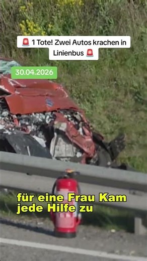 🚨 1 Tote! Zwei Autos krachen in Linienbus 🚨 #nachrichten #eilmeldung #breakingnews