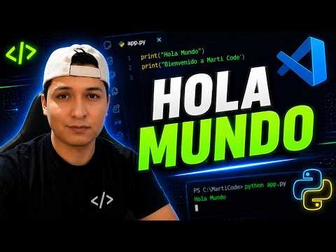 Hola mundo en Python desde cero | Primer programa paso a paso