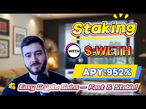 🧠 Beginner Friendly! Stake WETH & Earn 900%+ APY – Made $520 in 24 Hours (Mining Tutorial) 🔥