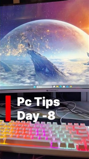 PC Tips Part 8 🔥 | Insane PC Tricks You Must Try 😳💻 #shorts