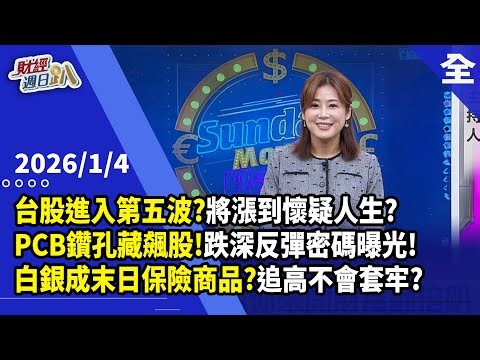 台股進入邪惡第五波？將漲到懷疑人生？ 2026 翻身靠這幾檔！PCB鑽孔藏飆股！跌深反彈飆股密碼曝光！白銀成末日保險商品？追高不會套牢？ 2026.1.4【財經週日趴 全集】