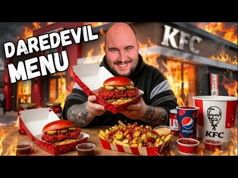 KFC's New Daredevil Menu | 3x Spicy Fillet Challenge
