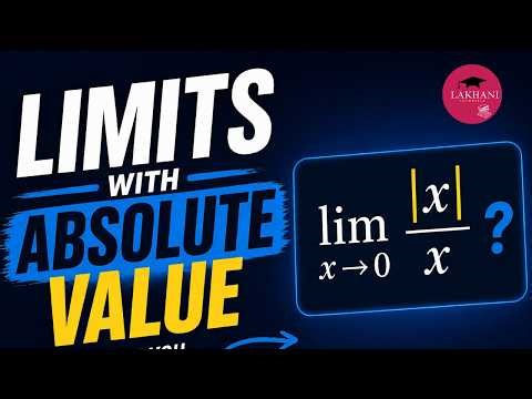 How to Solve Limits with Absolute Value | Calculus 1