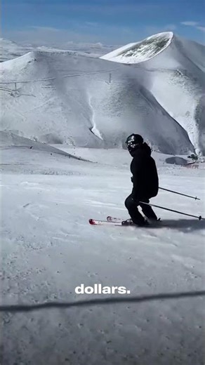 Skis made with titanium, Kevlar, and real diamonds