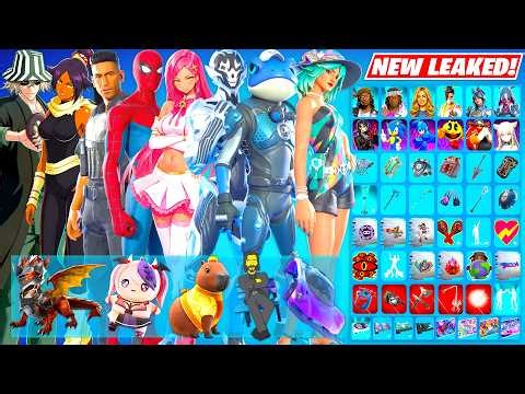 ALL NEW Fortnite UPDATE Leaked Skins & Cosmetics Showcase (Bleach, Spider-Man, Punisher, Collabs)