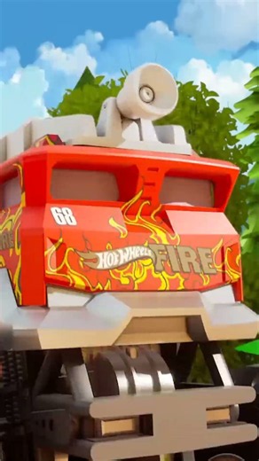 Hot Wheels Monster Trucks Go Sliding Down the Slopes! #shorts