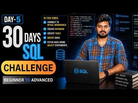 Day 5 | Create Database, Table & SELECT Query | 30 Days SQL Challenge
