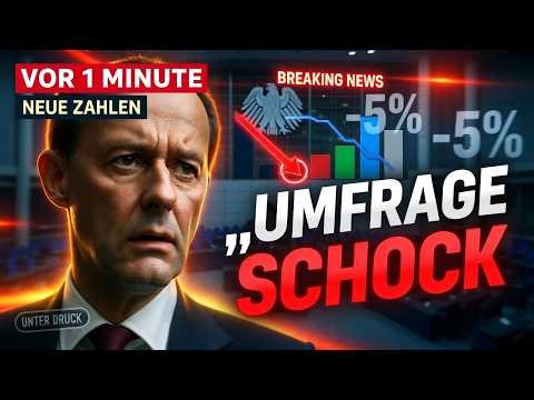 „VOR 1 MINUTE Neue Wahl Umfrage schockiert Deutschland – Merz unter Druck!“