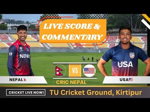 NEPAL vs USA LIVE | ODI CWC League 2 Match 106 | Live Score & Adio Commentary Cric Nepal