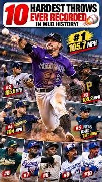10 Hardest Throws in MLB History! 🚀⚾ #Shorts