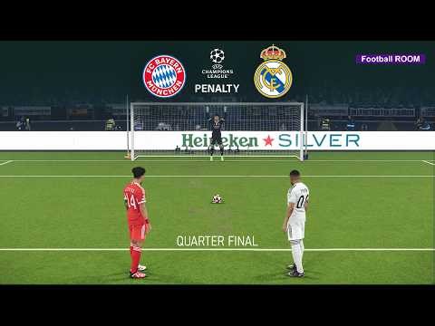 Penalty Shootout - Bayern Munich vs Real Madrid | UEFA Champions League 2026 All Goals SimulationPES