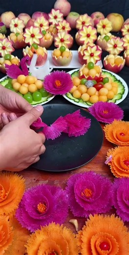 # Method of making Artistic fruit sculptures