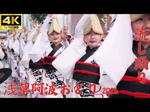【浅草阿波おどり 2026】流し踊り「華純連 | 炎士 | 浅草雷連 | 江戸歌舞伎連 | 新粋連 | みたか連 | 東京無双 」 / 阿波踊り/ Asakusa Awa Odori 5th
