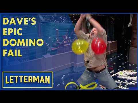 An Epic Domino Fail | David Letterman