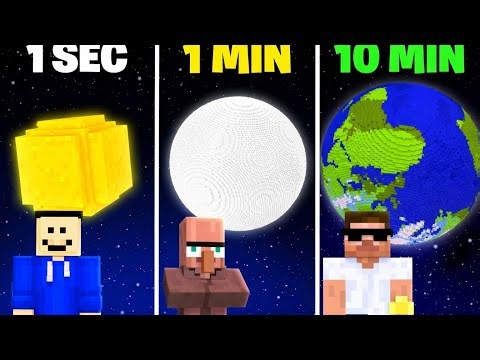 I Built a Planet in 1 Second vs 10 Minutes… Aliens Attacked 👽 #alien #plants #europe ‪@MrBeast‬