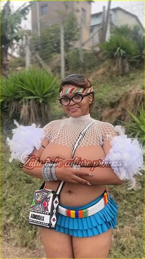 A Young zulu maidens in beautiful culture dress in dance display #shorts #culture #traditional #zulu
