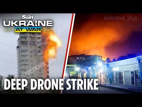 Ukraine unleashes long range attack drones on Perm   UAVs swarm Lukoil refinery & residential areas