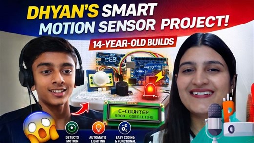 Dhyan’s Smart Motion Sensor Project 🤯 | 14-Year-Old Builds Arduino PIR System | Moonpreneur Podcast | Moonpreneur Inc