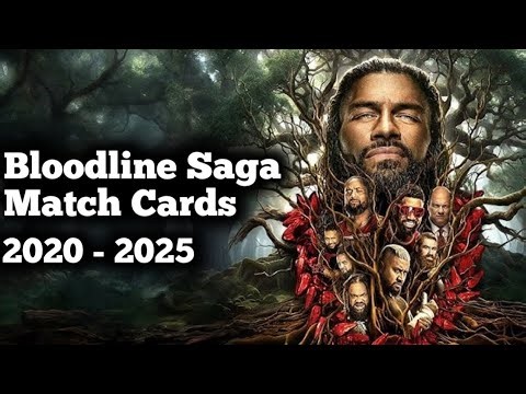 WWE The Bloodline PPV Match Card Compilation (2020 - 2025) With TV Title Matches 