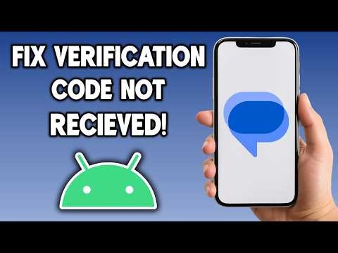 How to fix verification code not received on phone (android fix)