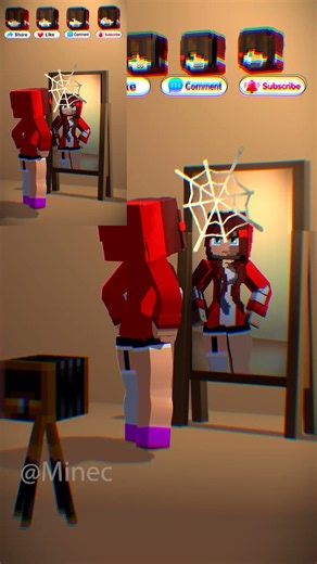 POV: JJ Sis Wipe it Down Trend😍😎Maizen Minecraft #minecraft #jj #shorts
