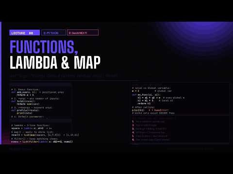 L8- Python Functions, Lambda & map() + OpenAI API Key Setup