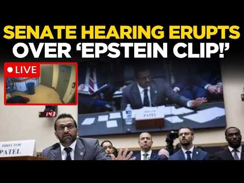 Kash Patel LIVE: Epstein Files Clash At Senate Hearing | FBI Director Testifies | World News LIVE
