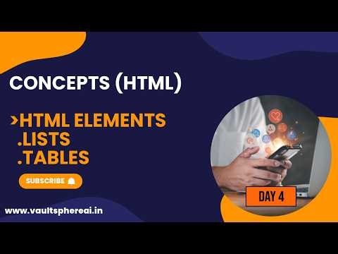 11/05/2026 | Web Development Day 4 | HTML Links, Images, Lists & Tables Tutorial