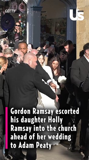 Proud father of the bride! Gordon Ramsay escorted his 25-year-old daughter, Holly Ramsay, to her wedding to Olympic athlete Adam Peaty this past weekend. https://www.usmagazine.com/celebrity-news/news/gordon-ramsays-daughter-holly-ramsay-marries-olympian-adam-peaty/?utm_source=facebook&utm_medium=social&utm_campaign=verticalvideo | Us Weekly