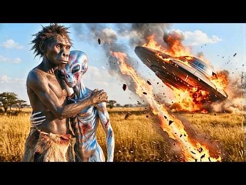 Prehistoric Survival Story | Early Human Faces UFO Explosion — Saves Alien at the Last Moment