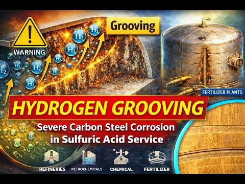 Hydrogen Grooving Explained | Severe Carbon Steel Corrosion in Sulfuric Acid Services