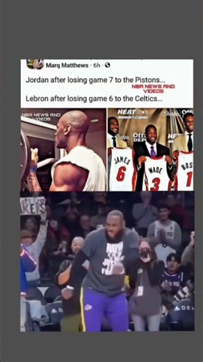 Jordan vs. LeBron playoff meme sparks ultimate internet war 🔥#shorts #nba #goat
