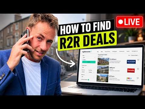 Watch me Find 3 Rent To Rent Deals LIVE On RightMove