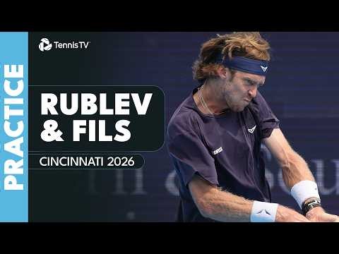 LIVE PRACTICE: Andrey Rublev & Arthur Fils in Cincinnati