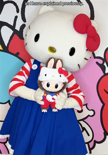 The one and only The Monsters x Hello Kitty vinyl plush doll ✨ Available online tomorrow. #hellokitty #labubu