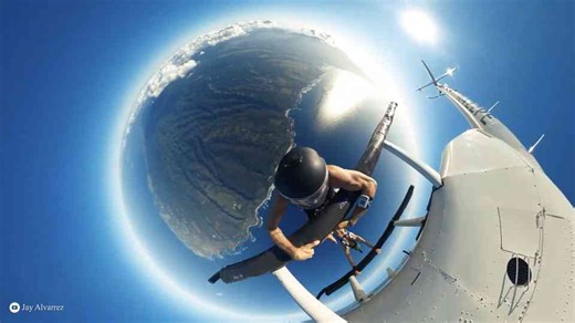 Hanging out with friends to a literal new height in this high-octane edit, featuring a daring leap from a helicopter into the open sky.