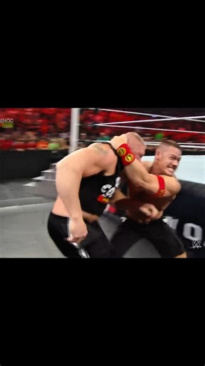 Brock Lesnar vs John Cena brawl #brocklesnar #johncena #youtubeshorts