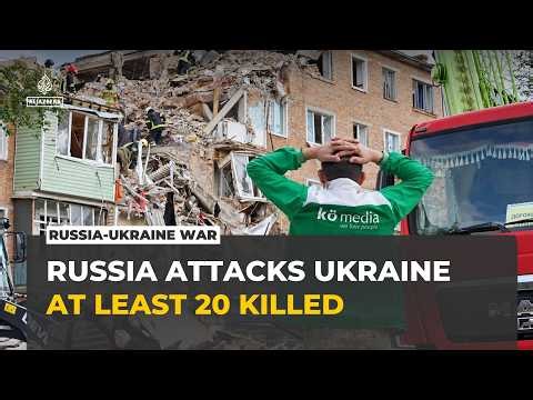 Russia launches massive attack on Ukraine, killing at least 20