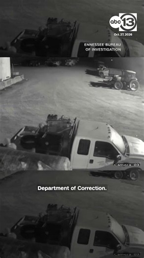 Murderer escapes Tennessee prison in stolen truck.