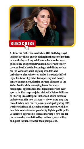 Breaking Now: At 44, Princess Catherine Is Silently Redefining the Future of the Monarchy