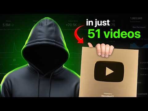 I Hit 1M Subscribers in Just 51 Videos... Here's How