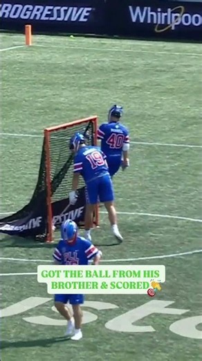 got the ball from his brother and scored