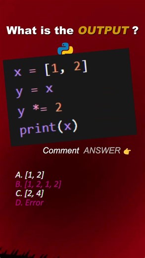🔥 99% Beginners Get This Python Output Wrong! 😱 | Python Interview Question #coding #python