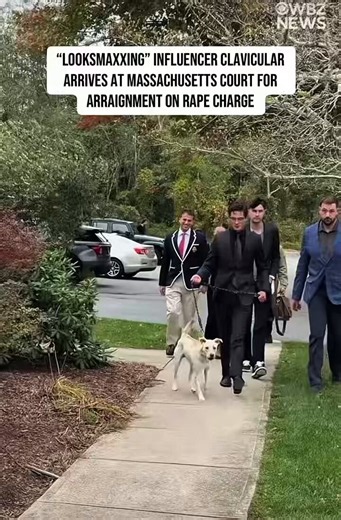 Clavicular pulled up to court with an emotional support dog(Via CBS Boston) https://t.co/O0ZcxB5wvL