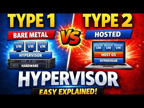 What is a Hypervisor? Why is it used? what is the difference between Type1 and Type2 hypervisors?