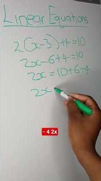 linear equations
