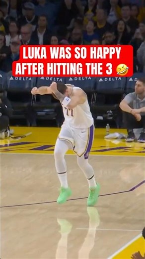 Luka so happy after hitting a 3 😂