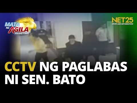 CCTV ng paglabas ni Sen. Bato, inilabas