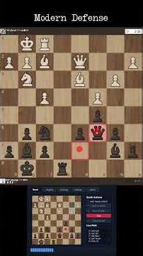 Day 22. Modern Defense. Journey from 0 to 2000 Elo with chess human-like AI engine.