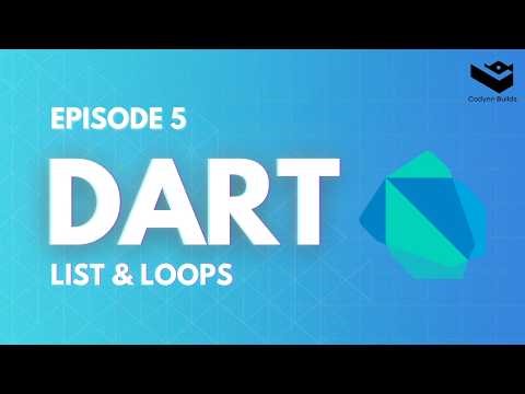 Dart Lists & For Loops Explained for Beginners | Dart Programming Tutorial #5
